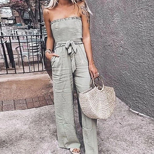 Women's Sophisticated Breathable Outdoor Daily Pants Jumpsuit Pants Solid Colored Full Length Drawstring Army Green
Women's Sophisticated Breathable Outdoor Daily Pants Jumpsuit Pants Solid Colored Full Length Drawstring Army Green