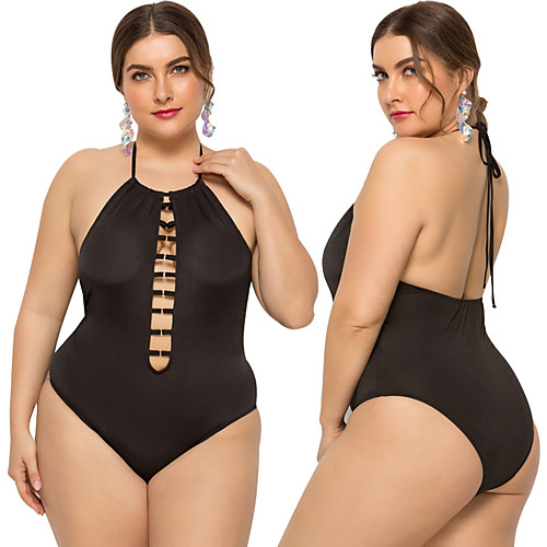Women's One Piece Swimsuit Solid Colored Padded Swimwear Bodysuit Swimwear Black Breathable Quick Dry Comfortable Sleeveless - Swimming Surfing Water Sports Summer Plus Size / Elastane
Women's One Piece Swimsuit Solid Colored Padded Swimwear Bodysuit Swimwear Black Breathable Quick Dry Comfortable Sleeveless - Swimming Surfing Water Sports Summer Plus Size / Elastane
