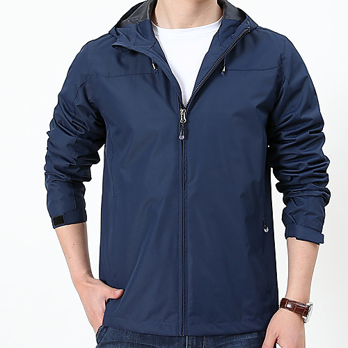 Men's Waterproof Hiking Jacket Rain Jacket Raincoat Top Outdoor Waterproof Lightweight Windproof Breathable Autumn / Fall Spring Black Yellow Navy Blue Fishing Climbing Camping / Hiking / Caving 
Men's Waterproof Hiking Jacket Rain Jacket Raincoat Top Outdoor Waterproof Lightweight Windproof Breathable Autumn / Fall Spring Black Yellow Navy Blue Fishing Climbing Camping / Hiking / Caving