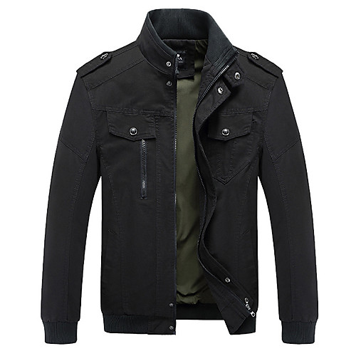 Men's Bomber Jacket Military Tactical Jacket Outdoor Solid Color Lightweight Breathable Quick Dry Soft Jacket Top Cotton Full Length Visible Zipper Hunting Fishing Climbing Black Army Green Khaki
Men's Bomber Jacket Military Tactical Jacket Outdoor Solid Color Lightweight Breathable Quick Dry Soft Jacket Top Cotton Full Length Visible Zipper Hunting Fishing Climbing Black Army Green Khaki