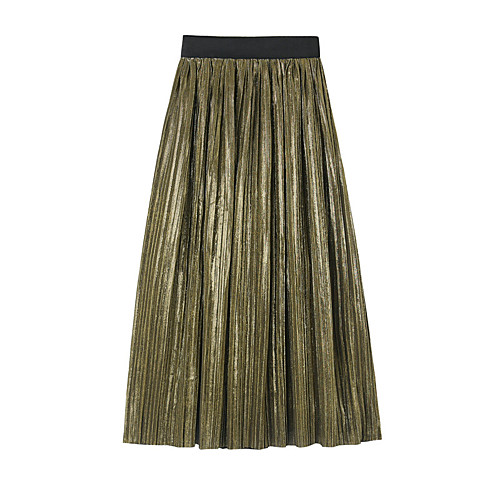Women's Vacation Going out Elegant Streetwear Skirts Solid Colored Pleated Army Green Brown Beige
Women's Vacation Going out Elegant Streetwear Skirts Solid Colored Pleated Army Green Brown Beige
