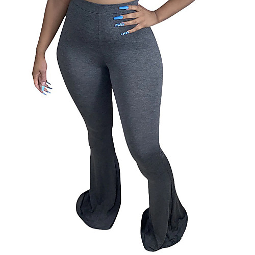 Women's Casual / Sporty Comfort Casual Daily Flare Pants Plain Full Length Black Purple Yellow Wine Khaki
Women's Casual / Sporty Comfort Casual Daily Flare Pants Plain Full Length Black Purple Yellow Wine Khaki