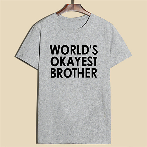 Men's Unisex T shirt Hot Stamping Letter Plus Size Print Short Sleeve Daily Tops 100% Cotton Basic Casual White Black Gray
Men's Unisex T shirt Hot Stamping Letter Plus Size Print Short Sleeve Daily Tops 100% Cotton Basic Casual White Black Gray