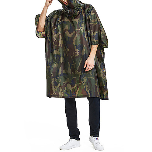 Women's Men's Rain Poncho Waterproof Hiking Jacket Rain Jacket Outdoor Camo Waterproof Portable Lightweight Breathable Raincoat Poncho Top Fishing Running Camping / Hiking / Caving Camouflage
Women's Men's Rain Poncho Waterproof Hiking Jacket Rain Jacket Outdoor Camo Waterproof Portable Lightweight Breathable Raincoat Poncho Top Fishing Running Camping / Hiking / Caving Camouflage