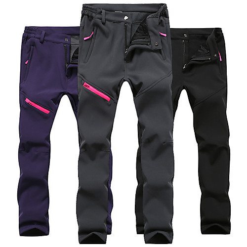 Women's Hiking Pants Trousers Softshell Pants Solid Color Winter Outdoor Regular Fit Waterproof Windproof Breathable Warm Pants / Trousers Bottoms Black Purple Grey Camping / Hiking / Caving
Women's Hiking Pants Trousers Softshell Pants Solid Color Winter Outdoor Regular Fit Waterproof Windproof Breathable Warm Pants / Trousers Bottoms Black Purple Grey Camping / Hiking / Caving