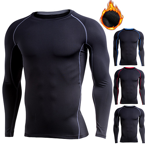 Men's Long Sleeve Compression Shirt Running Base Layer Tee Tshirt Base Layer Base Layer Top Athletic Athleisure Winter Fleece Thermal Warm Breathable Soft Fitness Gym Workout Running Active Training
Men's Long Sleeve Compression Shirt Running Base Layer Tee Tshirt Base Layer Base Layer Top Athletic Athleisure Winter Fleece Thermal Warm Breathable Soft Fitness Gym Workout Running Active Training