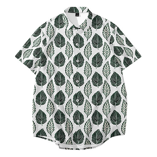 Men's Shirt 3D Print Plants Button-Down 3D Print Short Sleeve Daily Tops Casual Fashion Hawaiian White Yellow Green
Men's Shirt 3D Print Plants Button-Down 3D Print Short Sleeve Daily Tops Casual Fashion Hawaiian White Yellow Green