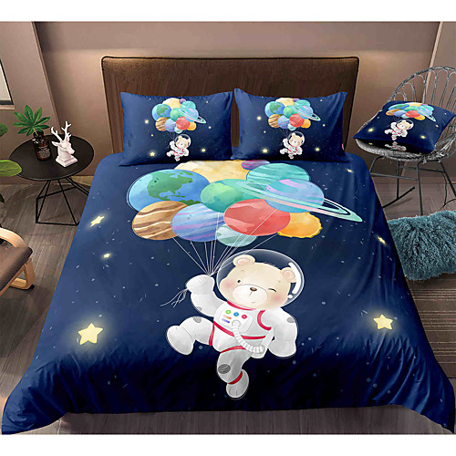Cartoon Bear 3-Piece Duvet Cover Set Hotel Bedding Sets Comforter Cover with Soft Lightweight Microfiber, Include 1 Duvet Cover, 2 Pillowcases for Double/Queen/King(1 Pillowcase for Twin/Single)
Cartoon Bear 3-Piece Duvet Cover Set Hotel Bedding Sets Comforter Cover with Soft Lightweight Microfiber, Include 1 Duvet Cover, 2 Pillowcases for Double/Queen/King(1 Pillowcase for Twin/Single)