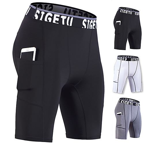 Men's Compression Shorts Athletic Shorts Bottoms Pocket Spandex Fitness Gym Workout Running Active Training Exercise Breathable Quick Dry Moisture Wicking Normal Sport White Black Gray / Stretchy
Men's Compression Shorts Athletic Shorts Bottoms Pocket Spandex Fitness Gym Workout Running Active Training Exercise Breathable Quick Dry Moisture Wicking Normal Sport White Black Gray / Stretchy