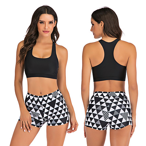 Women's Tankini Two Piece Swimsuit Swimwear Breathable Quick Dry Sleeveless 2 Piece - Swimming Surfing Water Sports Painting Autumn / Fall Spring Summer
Women's Tankini Two Piece Swimsuit Swimwear Breathable Quick Dry Sleeveless 2 Piece - Swimming Surfing Water Sports Painting Autumn / Fall Spring Summer