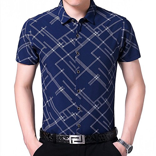 Men's Shirt Other Prints Graphic Print Short Sleeve Daily Tops Simple Casual Fuchsia Royal Blue Navy Blue
Men's Shirt Other Prints Graphic Print Short Sleeve Daily Tops Simple Casual Fuchsia Royal Blue Navy Blue