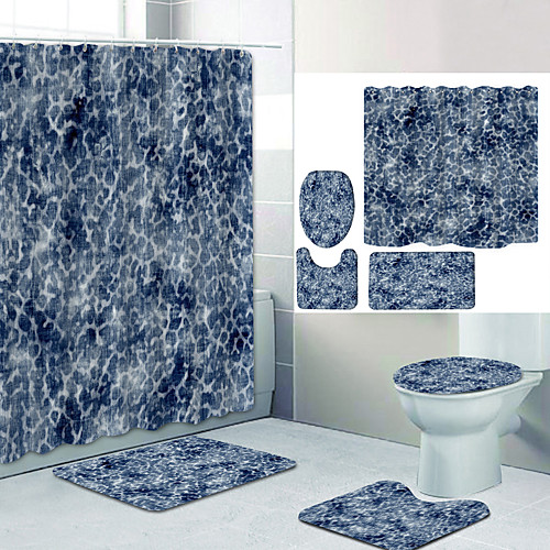 Simple Series 25 Digital Printing Four-piece Set Shower Curtains and Hooks Modern Polyester Machine Made Waterproof Bathroom
Simple Series 25 Digital Printing Four-piece Set Shower Curtains and Hooks Modern Polyester Machine Made Waterproof Bathroom