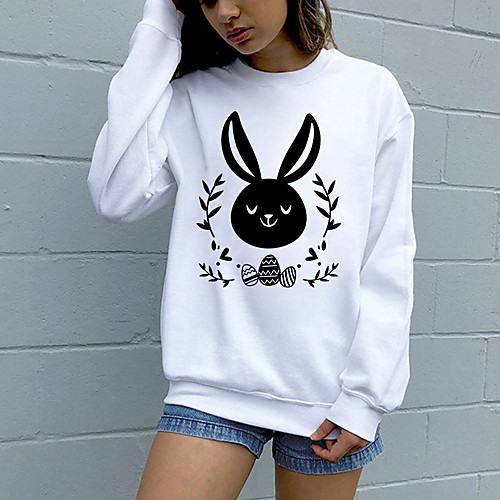 Women's Sweatshirt Pullover Pure Color Crew Neck Rabbit / Bunny Sport Athleisure Sweatshirt Top Long Sleeve Breathable Soft Comfortable Everyday Use Street Casual Daily Outdoor
Women's Sweatshirt Pullover Pure Color Crew Neck Rabbit / Bunny Sport Athleisure Sweatshirt Top Long Sleeve Breathable Soft Comfortable Everyday Use Street Casual Daily Outdoor