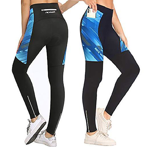 women padded cycling tights with pockets long legging breathable trousers ankle zipper mtb compression pants blue s
women padded cycling tights with pockets long legging breathable trousers ankle zipper mtb compression pants blue s