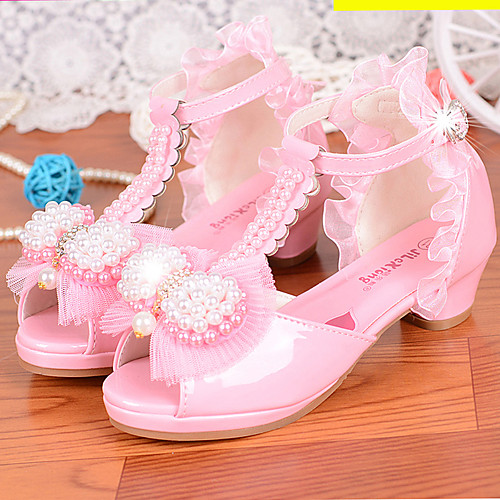 Girls' Sandals Flower Girl Shoes Princess Shoes School Shoes Rubber PU Little Kids(4-7ys) Big Kids(7years ) Daily Party & Evening Walking Shoes Pearl Sparkling Glitter Buckle White Pink Fall Spring
Girls' Sandals Flower Girl Shoes Princess Shoes School Shoes Rubber PU Little Kids(4-7ys) Big Kids(7years ) Daily Party & Evening Walking Shoes Pearl Sparkling Glitter Buckle White Pink Fall Spring