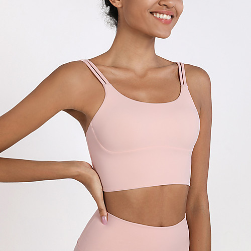 Women's Spaghetti Strap Sports Bra Padded Bra Medium Support Open Back Removable Pad Solid Color White Black Yellow Pink Khaki Spandex Yoga Fitness Gym Workout Bra Top Sport Activewear Breathable
Women's Spaghetti Strap Sports Bra Padded Bra Medium Support Open Back Removable Pad Solid Color White Black Yellow Pink Khaki Spandex Yoga Fitness Gym Workout Bra Top Sport Activewear Breathable