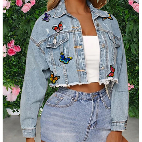 Women's Animal Patterned Print Sexy Spring & Fall Jacket Short Daily Long Sleeve Cotton Coat Tops Blue
Women's Animal Patterned Print Sexy Spring & Fall Jacket Short Daily Long Sleeve Cotton Coat Tops Blue
