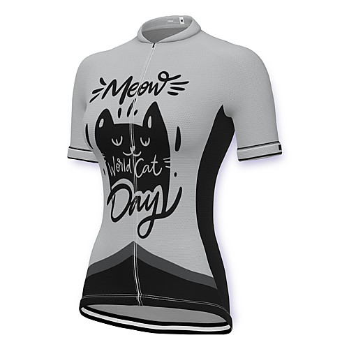 21Grams Women's Short Sleeve Cycling Jersey Spandex White Cat Bike Top Mountain Bike MTB Road Bike Cycling Breathable Sports Clothing Apparel / Stretchy / Athleisure
21Grams Women's Short Sleeve Cycling Jersey Spandex White Cat Bike Top Mountain Bike MTB Road Bike Cycling Breathable Sports Clothing Apparel / Stretchy / Athleisure
