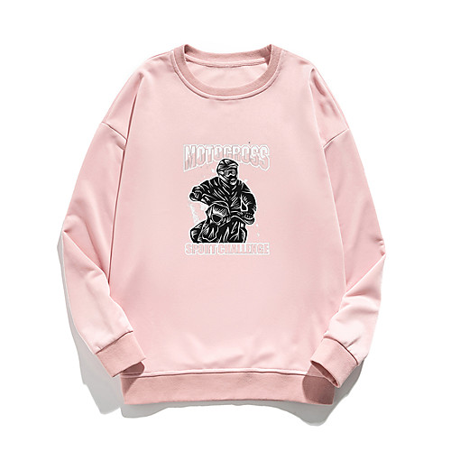 Women's Pullover Sweatshirt Person Print Daily Other Prints Basic Hoodies Sweatshirts White Blue Blushing Pink
Women's Pullover Sweatshirt Person Print Daily Other Prints Basic Hoodies Sweatshirts White Blue Blushing Pink