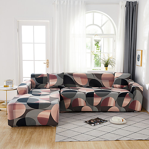Geometric Round Print Dustproof All-powerful Slipcovers Stretch L Shape Sofa Cover Super Soft Fabric Couch Cover with One Free Pillow Case
Geometric Round Print Dustproof All-powerful Slipcovers Stretch L Shape Sofa Cover Super Soft Fabric Couch Cover with One Free Pillow Case