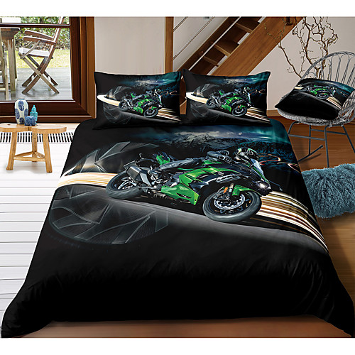 Moto 3-Piece Duvet Cover Set Hotel Bedding Sets Comforter Cover with Soft Lightweight Microfiber, Include 1 Duvet Cover, 2 Pillowcases for Double/Queen/King(1 Pillowcase for Twin/Single)
Moto 3-Piece Duvet Cover Set Hotel Bedding Sets Comforter Cover with Soft Lightweight Microfiber, Include 1 Duvet Cover, 2 Pillowcases for Double/Queen/King(1 Pillowcase for Twin/Single)