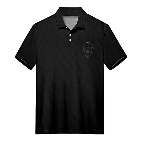 Men's Polo 3D Print Skull Button-Down Print Short Sleeve Casual Tops Casual Fashion Soft Breathable Black
Men's Polo 3D Print Skull Button-Down Print Short Sleeve Casual Tops Casual Fashion Soft Breathable Black