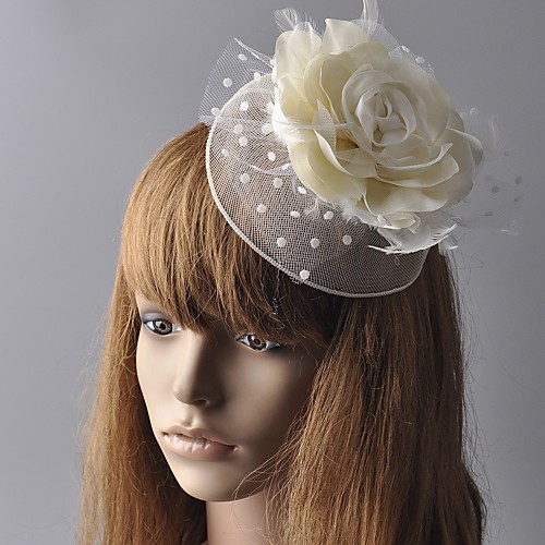 Flower Style Retro Tulle / Feather Fascinators with Feather / Floral 1 Piece Special Occasion / Party / Evening Headpiece
Flower Style Retro Tulle / Feather Fascinators with Feather / Floral 1 Piece Special Occasion / Party / Evening Headpiece