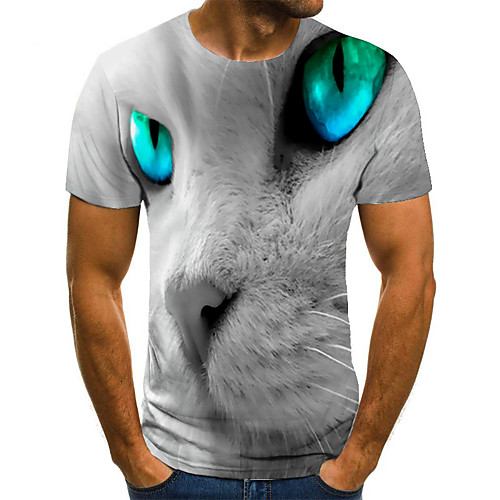 Men's T shirt 3D Print Animal 3D Print Print Short Sleeve Casual Tops Casual Fashion Light Yellow
Men's T shirt 3D Print Animal 3D Print Print Short Sleeve Casual Tops Casual Fashion Light Yellow