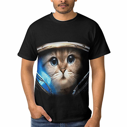 Men's T shirt 3D Print Graphic Animal 3D Print Short Sleeve Daily Tops Basic Casual Black
Men's T shirt 3D Print Graphic Animal 3D Print Short Sleeve Daily Tops Basic Casual Black
