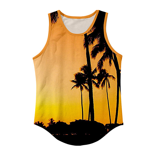 Men's Vest T shirt 3D Print Graphic Prints Tree Landscape 3D Print Sleeveless Daily Tops Basic Casual Orange
Men's Vest T shirt 3D Print Graphic Prints Tree Landscape 3D Print Sleeveless Daily Tops Basic Casual Orange