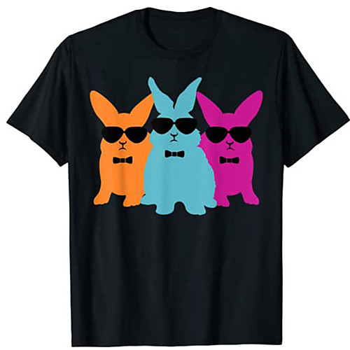 Men's T shirt Hot Stamping Graphic Prints Rabbit / Bunny Happy Easter Print Short Sleeve Daily Tops 100% Cotton Fashion Vintage Classic Black Blue Navy Blue
Men's T shirt Hot Stamping Graphic Prints Rabbit / Bunny Happy Easter Print Short Sleeve Daily Tops 100% Cotton Fashion Vintage Classic Black Blue Navy Blue