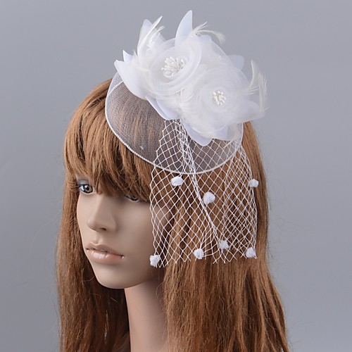 Flower Style Retro Tulle / Feather Fascinators with Feather / Floral 1 Piece Special Occasion / Party / Evening Headpiece
Flower Style Retro Tulle / Feather Fascinators with Feather / Floral 1 Piece Special Occasion / Party / Evening Headpiece