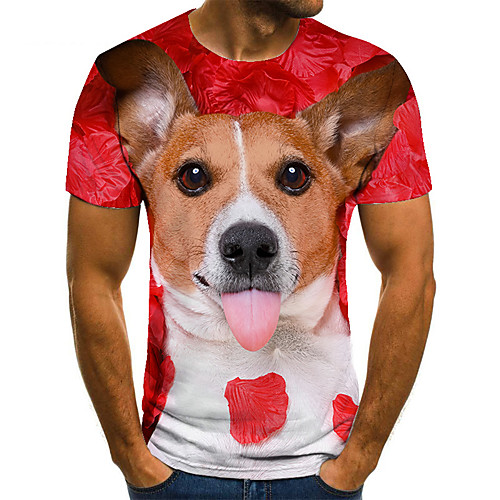 Men's T shirt 3D Print Animal 3D Print Print Short Sleeve Casual Tops Casual Fashion White
Men's T shirt 3D Print Animal 3D Print Print Short Sleeve Casual Tops Casual Fashion White