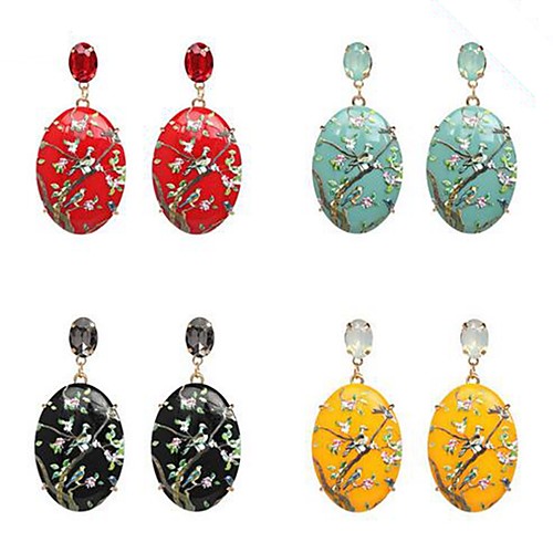 Women's Stud Earrings Elegant Earrings Jewelry Black / Blue / Red For Date Festival
Women's Stud Earrings Elegant Earrings Jewelry Black / Blue / Red For Date Festival