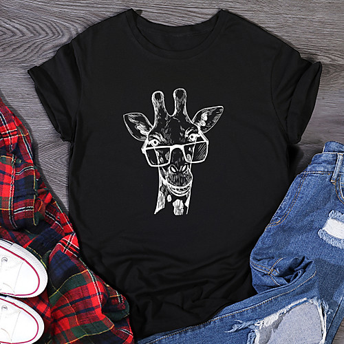 Women's T shirt Graphic Print Round Neck Tops 100% Cotton Basic Basic Top White Black Purple
Women's T shirt Graphic Print Round Neck Tops 100% Cotton Basic Basic Top White Black Purple
