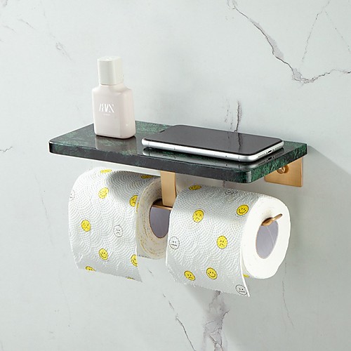 Copper Brushed Gold Paper Towel Holder Household Toilet Roll Holder Marble Shelf
Copper Brushed Gold Paper Towel Holder Household Toilet Roll Holder Marble Shelf