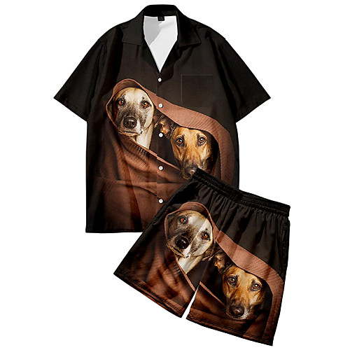 Men's Shirt Suits 3D Print Dog Animal Button-Down 3D Print Short Sleeve Daily Tops Casual Fashion Breathable Yellow
Men's Shirt Suits 3D Print Dog Animal Button-Down 3D Print Short Sleeve Daily Tops Casual Fashion Breathable Yellow