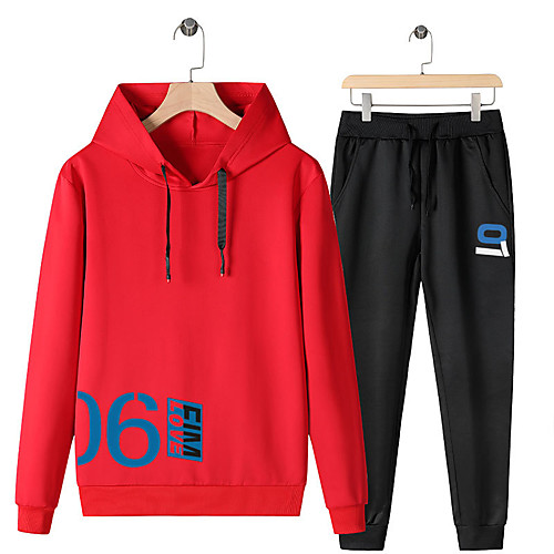 Men's Sweatsuit 2 Piece Set Elastic Waistband Hoodie Sport Athleisure Clothing Suit Long Sleeve Breathable Soft Comfortable Exercise & Fitness Everyday Use Outdoor Fitness Exercising / 2pcs / pack
Men's Sweatsuit 2 Piece Set Elastic Waistband Hoodie Sport Athleisure Clothing Suit Long Sleeve Breathable Soft Comfortable Exercise & Fitness Everyday Use Outdoor Fitness Exercising / 2pcs / pack