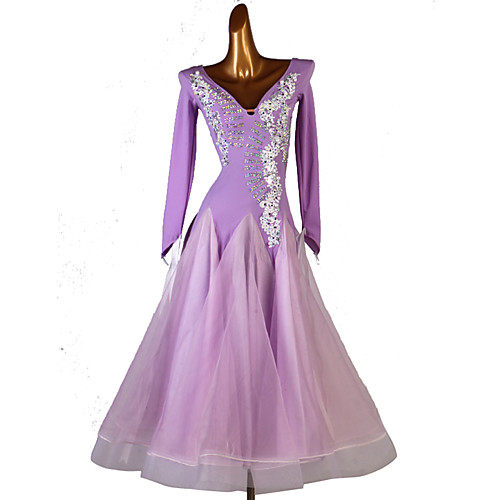 Ballroom Dance Dress Crystals / Rhinestones Women's Performance Long Sleeve Spandex
Ballroom Dance Dress Crystals / Rhinestones Women's Performance Long Sleeve Spandex