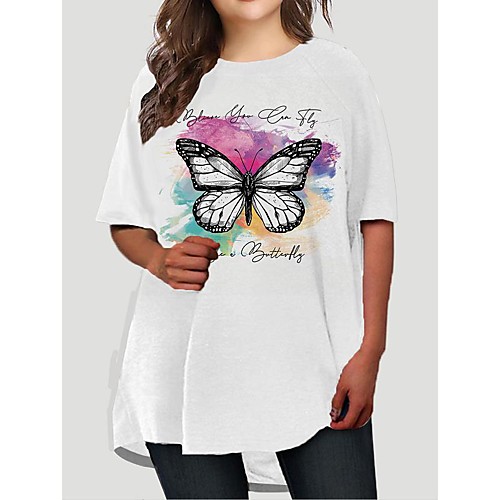 Women's Plus Size Dresses T Shirt Dress Tee Dress Short Mini Dress Short Sleeve Graphic Animal Print Basic All Seasons White XL XXL 3XL 4XL 5XL / Loose
Women's Plus Size Dresses T Shirt Dress Tee Dress Short Mini Dress Short Sleeve Graphic Animal Print Basic All Seasons White XL XXL 3XL 4XL 5XL / Loose