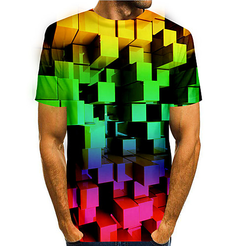 Men's T shirt 3D Print Graphic 3D 3D Print Short Sleeve Daily Tops Basic Casual Rainbow
Men's T shirt 3D Print Graphic 3D 3D Print Short Sleeve Daily Tops Basic Casual Rainbow