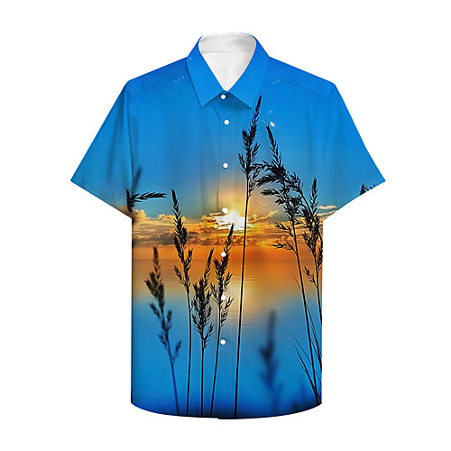 Men's Shirt 3D Print Graphic 3D Button-Down 3D Print Short Sleeve Casual Tops Casual Hawaiian Blue
Men's Shirt 3D Print Graphic 3D Button-Down 3D Print Short Sleeve Casual Tops Casual Hawaiian Blue