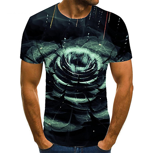 Men's T shirt 3D Print Geometric 3D Print Print Short Sleeve Casual Tops Casual Fashion Black
Men's T shirt 3D Print Geometric 3D Print Print Short Sleeve Casual Tops Casual Fashion Black