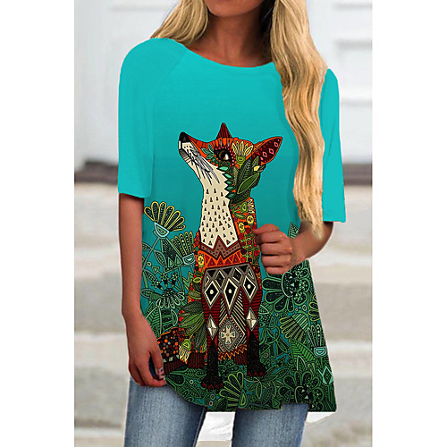 Women's T Shirt Dress Tee Dress Short Mini Dress Black Blue Half Sleeve Cat Animal Print Spring Summer Round Neck Casual 2021 S M L XL XXL 3XL
Women's T Shirt Dress Tee Dress Short Mini Dress Black Blue Half Sleeve Cat Animal Print Spring Summer Round Neck Casual 2021 S M L XL XXL 3XL