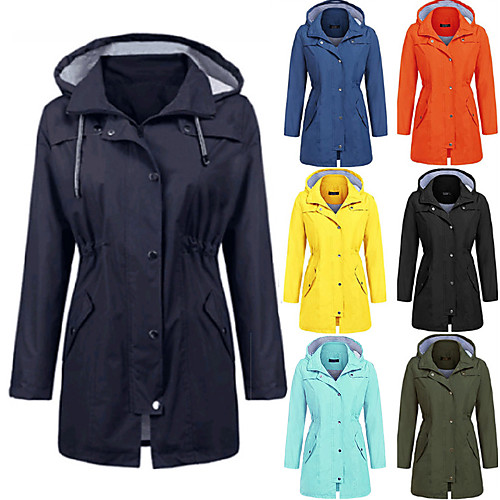 Women's Rain Poncho Waterproof Hiking Jacket Rain Jacket Outdoor Waterproof Lightweight Windproof Breathable Raincoat Poncho Top Cotton Camping / Hiking Fishing Hiking Navy Water Blue Denim Blue
Women's Rain Poncho Waterproof Hiking Jacket Rain Jacket Outdoor Waterproof Lightweight Windproof Breathable Raincoat Poncho Top Cotton Camping / Hiking Fishing Hiking Navy Water Blue Denim Blue
