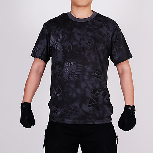 Men's Hunting T-shirt Camo / Camouflage Short Sleeve Outdoor Summer Breathability Wearable Quick Dry Soft Polyester Black Yellow Green
Men's Hunting T-shirt Camo / Camouflage Short Sleeve Outdoor Summer Breathability Wearable Quick Dry Soft Polyester Black Yellow Green