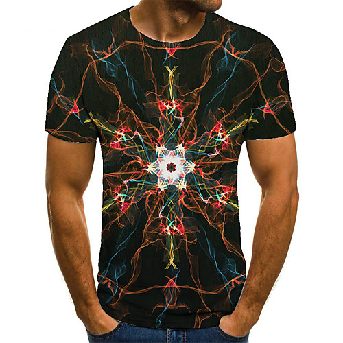 Men's T shirt 3D Print Geometric 3D Print Print Short Sleeve Casual Tops Casual Fashion Green / Red
Men's T shirt 3D Print Geometric 3D Print Print Short Sleeve Casual Tops Casual Fashion Green / Red