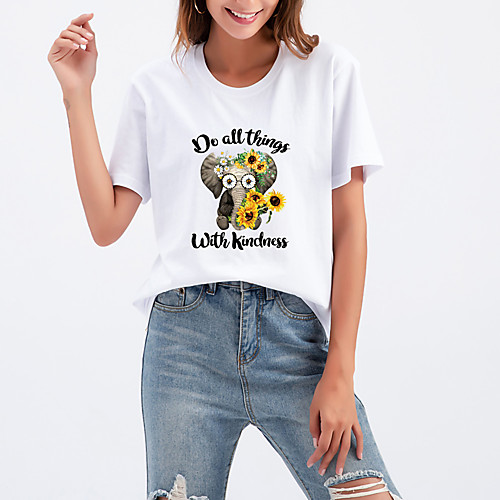 Women's T shirt Graphic Letter Print Round Neck Tops Cotton Basic Basic Top White Black Purple
Women's T shirt Graphic Letter Print Round Neck Tops Cotton Basic Basic Top White Black Purple