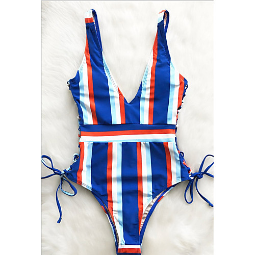 Women's One Piece Monokini Swimsuit Push Up Print Color Block Stripe As shown Swimwear Padded Strap Bathing Suits New Vacation Fashion / Sexy
Women's One Piece Monokini Swimsuit Push Up Print Color Block Stripe As shown Swimwear Padded Strap Bathing Suits New Vacation Fashion / Sexy