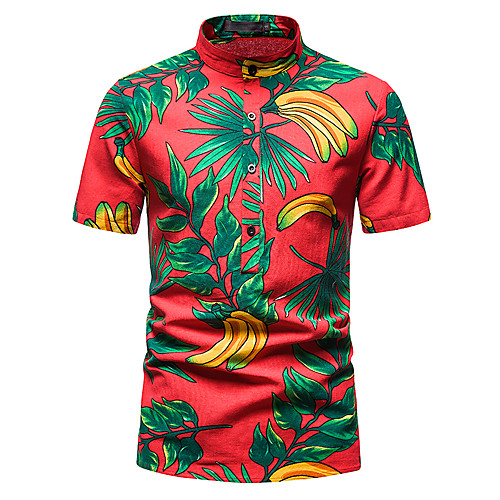 Men's Shirt Other Prints Abstract Short Sleeve Daily Tops 100% Cotton Green / Red
Men's Shirt Other Prints Abstract Short Sleeve Daily Tops 100% Cotton Green / Red